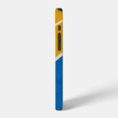 Coque iPhone 12 Tapis jaune de zone (Côté gauche)