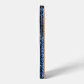 Coque iPhone 12 Tapisserie en denim : tapis fait de jeans recyclés (Côté gauche)