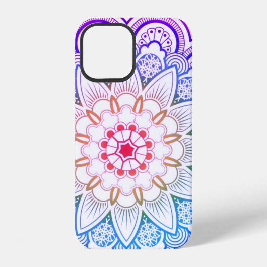Coque iPhone 12 Tatouage Mandala (Verso)
