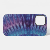 Coque iPhone 12 Teinture Lien Violets (Verso Horizontal)