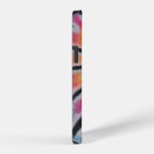 Coque iPhone 12 Teinture Tie Dye Arc-en-Ciel Pastel en Spirale (Côté droit)