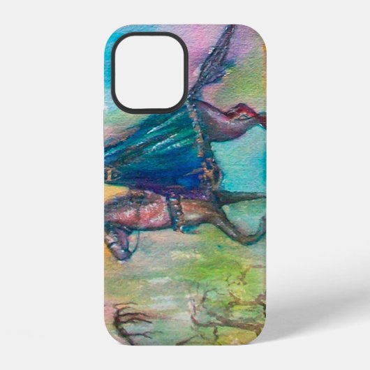 Coque iPhone 12 TEMPTATION / Chevalier sombre (Verso)