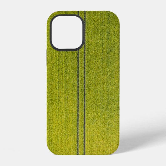 Coque iPhone 12 Terrain d'herbe verte (Verso)
