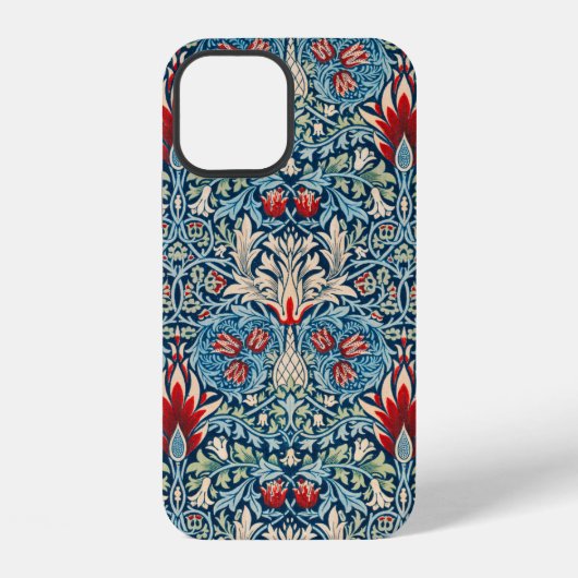 Coque iPhone 12 Tête de serpent, William Morris (Verso)
