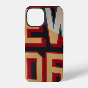 Coque iPhone 12 texte de New York