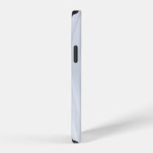Coque iPhone 12 Textile rayé blanc et gris (Côté droit)