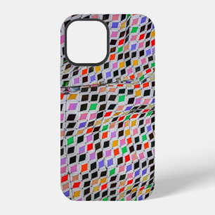 Coque iPhone 12 Textiles de couleurs variées