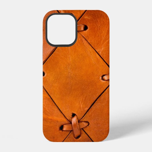 Coque iPhone 12 Texture cuir. (Verso)