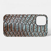 Coque iPhone 12 texture de cuir de peau fondtexture,crocodile,l (Verso Horizontal)