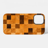 Coque iPhone 12 Texture de fond abstraite de bois provenant des ex (Verso Horizontal)