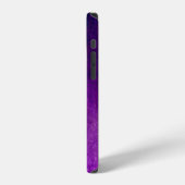 Coque iPhone 12 Texture de fond grunge violet (Côté gauche)