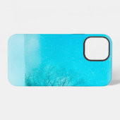 Coque iPhone 12 Texture de fond hiver (Verso Horizontal)