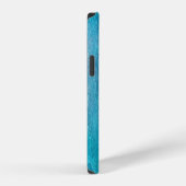 Coque iPhone 12 Texture de l'Agate Vert de la Mer Bleue (Côté droit)