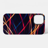 Coque iPhone 12 Texture de lumières néon avec pose longue.Abstract (Verso Horizontal)