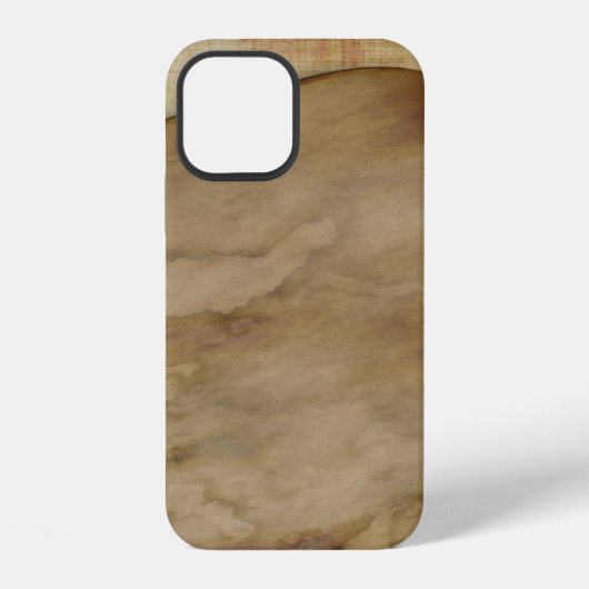 Coque iPhone 12 Texture de papier ancienne structure (Verso)