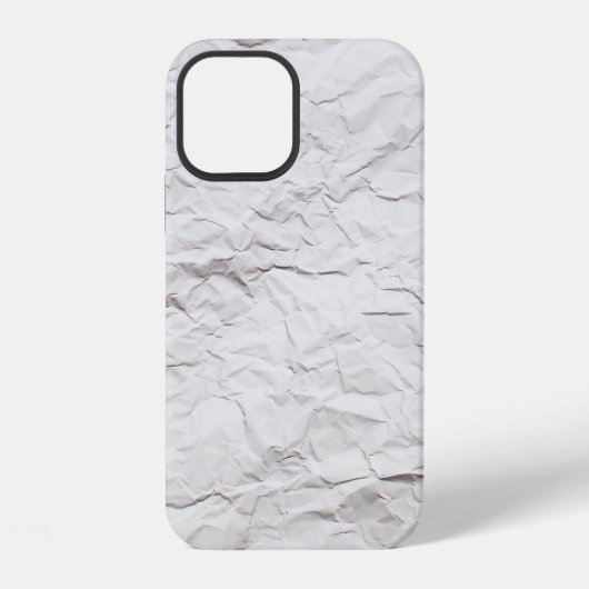 Coque iPhone 12 Texture de papier froissé (Verso)