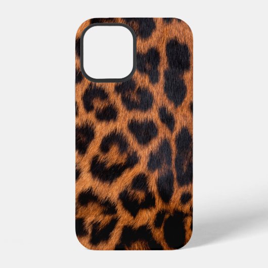 Coque iPhone 12 Texture de peau de léopard : Tache de léopard patt (Verso)