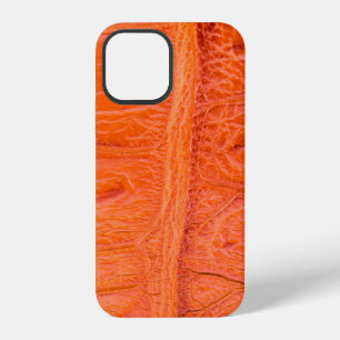 Coque iPhone 12 Texture de peau de ventre de crocodile en arrière-