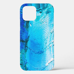 Coque iPhone 12 Texture de peinture à l'huile Abstraite sur toile,