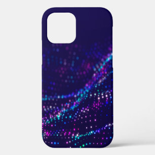 Coque iPhone 12 texture de peinture à l'huile abstraite sur toile,