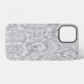 Coque iPhone 12 Texture de surface d'eau claire abstraite (Verso Horizontal)