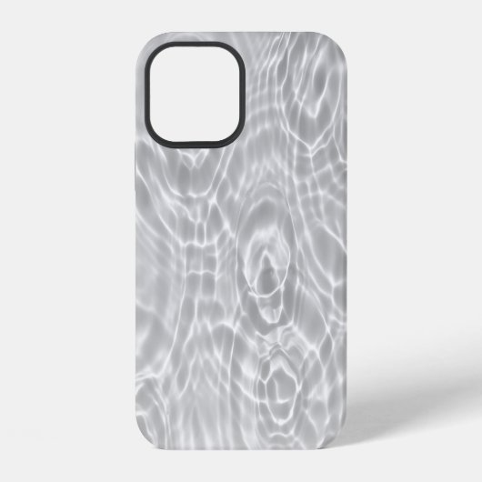 Coque iPhone 12 Texture de surface d'eau claire abstraite (Verso)