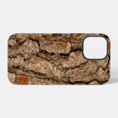 Coque iPhone 12 Texture d'écorce de pin (Verso Horizontal)