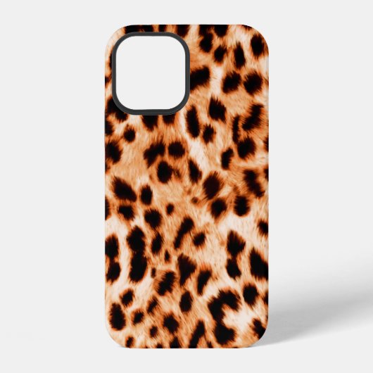 Coque iPhone 12 texture Empreinte de léopard (Verso)