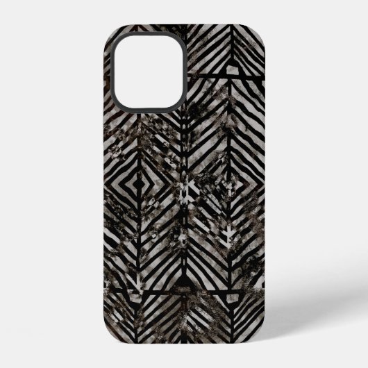 Coque iPhone 12 Texture géométrique motif moderne répétitif créati (Verso)