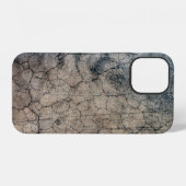 Coque iPhone 12 Texture grunge fracture fissurée (Verso Horizontal)