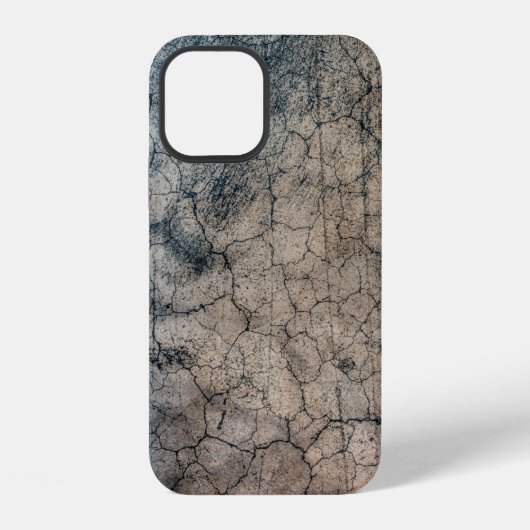 Coque iPhone 12 Texture grunge fracture fissurée (Verso)