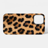 Coque iPhone 12 Texture imprimée guépard (Verso Horizontal)