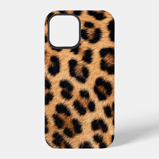 Coque iPhone 12 Texture imprimée guépard (Verso)