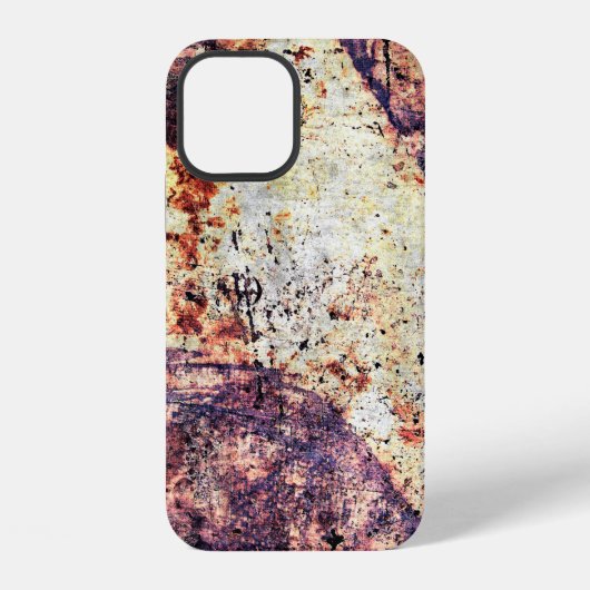 Coque iPhone 12 Texture métal fer industriel (Verso)