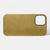 Coque iPhone 12 Texture métallique surface dorée (Verso Horizontal)