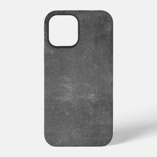 Coque iPhone 12 Texture tableau noir vintage rustique (Verso)