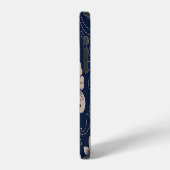 Coque iPhone 12 Texture victorienne sans joint Damas classique (Côté gauche)