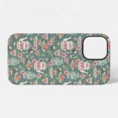 Coque iPhone 12 Thé à la mode rétro (Verso Horizontal)