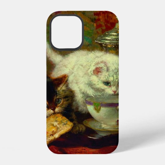 Coque iPhone 12 Thé des chatons (Verso)