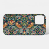 Coque iPhone 12 Thief de fraises par William Morris (Verso Horizontal)