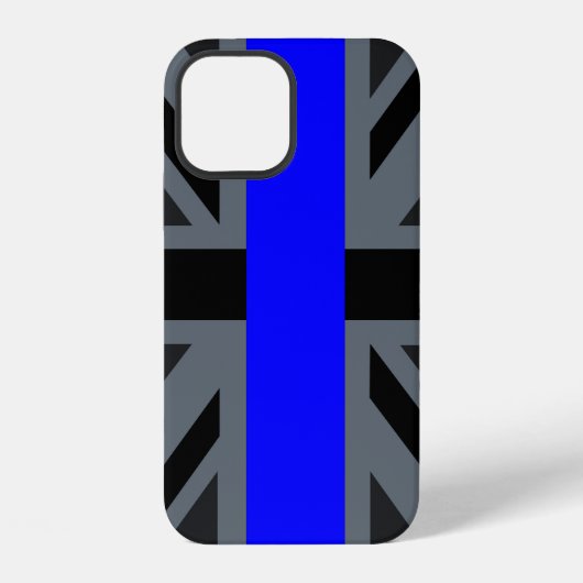 Coque iPhone 12 Thin Blue Line Union Jack (Verso)