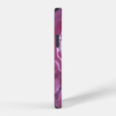 Coque iPhone 12 Tie Dye des étoiles violet (Côté droit)