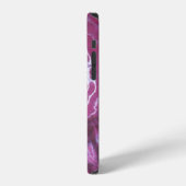 Coque iPhone 12 Tie Dye des étoiles violet (Côté gauche)