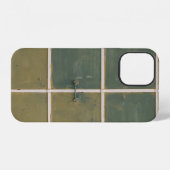 Coque iPhone 12 Tiroir vert et jaune (Verso Horizontal)