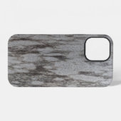 Coque iPhone 12 Tissu gris (Verso Horizontal)