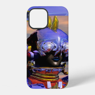 Coque iPhone 12 TITAN CYBORG, Blue Gem Science Fiction, Scifi