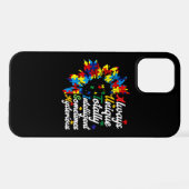 Coque iPhone 12 Toujours unique - Sensibilisation sur l'autisme (Verso Horizontal)