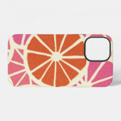 Coque iPhone 12 tranches de pamplemousse motif transparent,ba de c (Verso Horizontal)