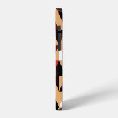 Coque iPhone 12 Triangle Abstrait, Beauté Élégante Rétro. (Côté gauche)