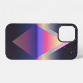 Coque iPhone 12 Triangle brillant. Concept Ethereum. abs futuriste (Verso Horizontal)